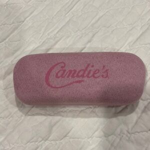 CANDIE’S Pink glass case. Excellent condition